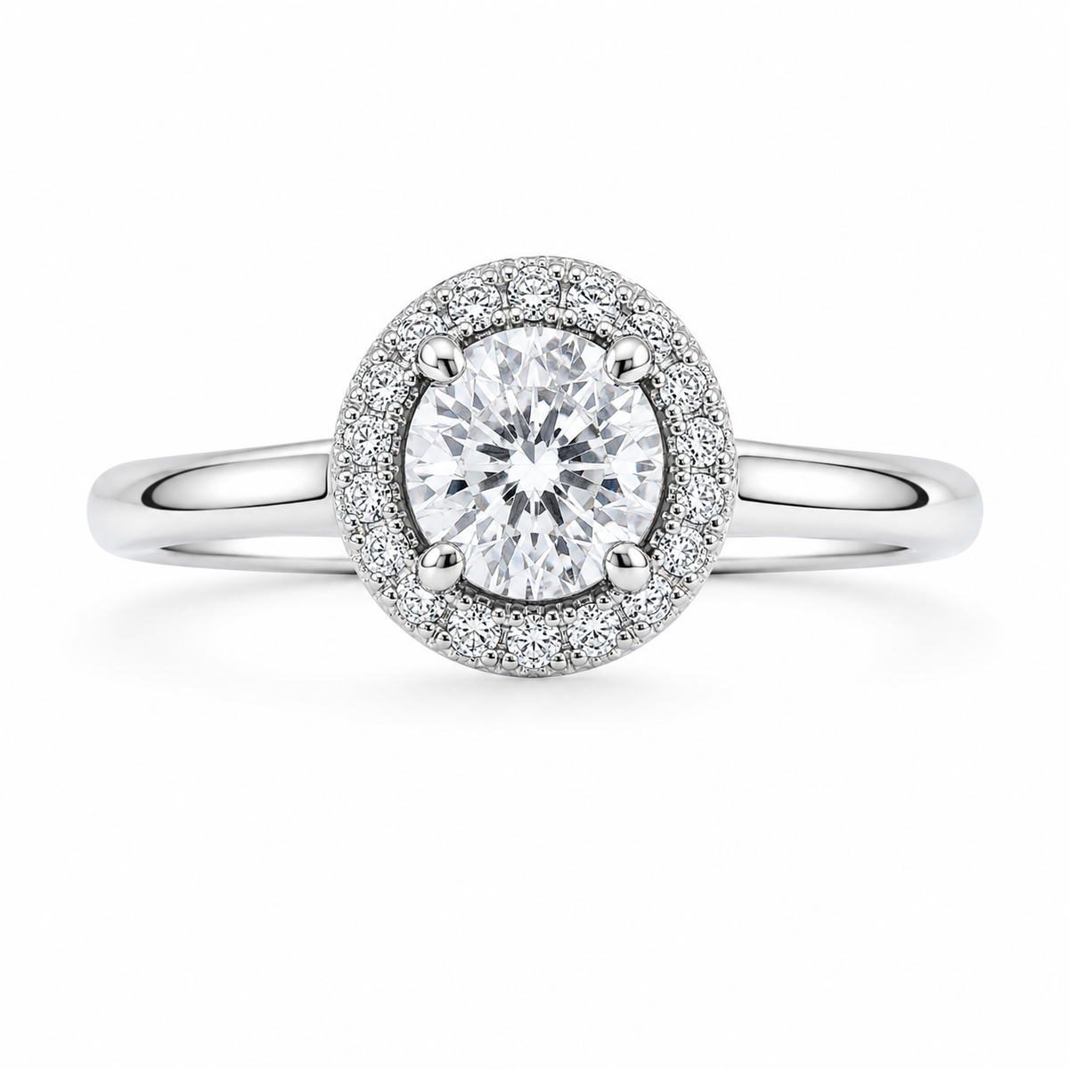 Silver 925 Round Brilliant Ring