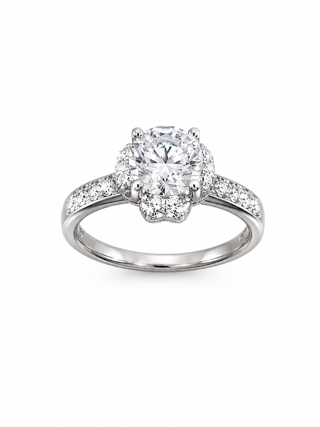 Silver 925 Diamond Engagement Ring