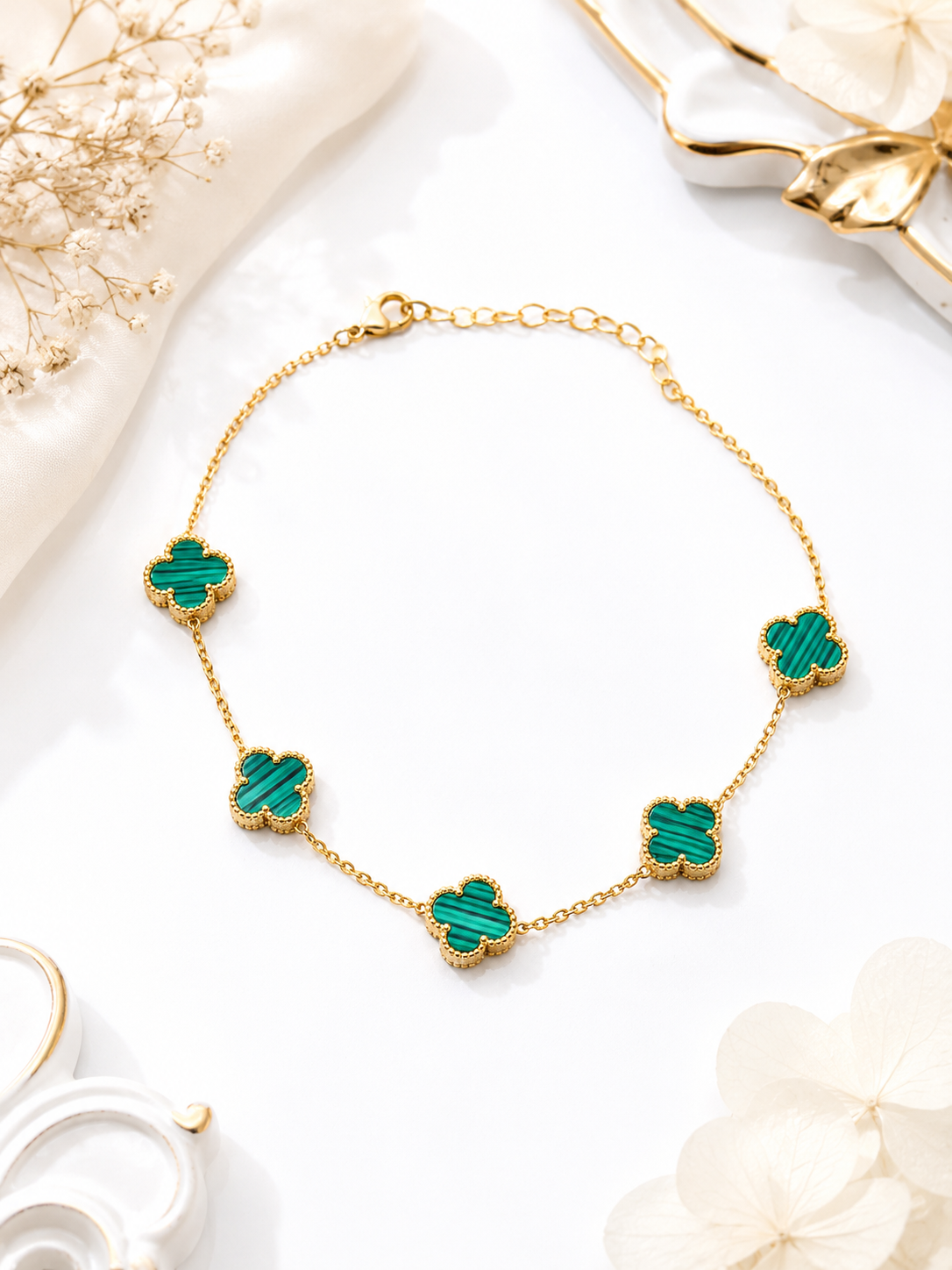 Flower Gold-Tone Necklace Charms