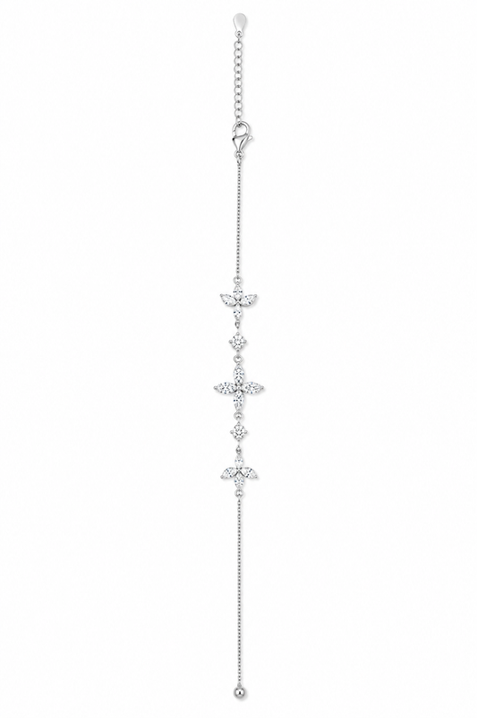 Silver 925 Floral Bracelet