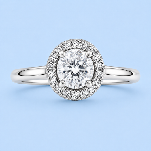 Silver 925 Round Brilliant Ring