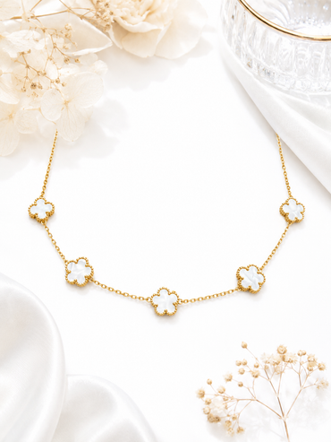 Flower Gold-Tone Necklace Charms