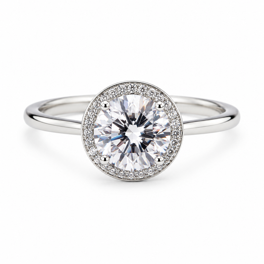 Sliver 925 Engagement Ring