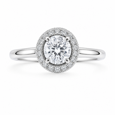 Silver 925 Round Brilliant Ring