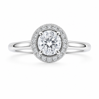 Silver 925 Round Brilliant Ring
