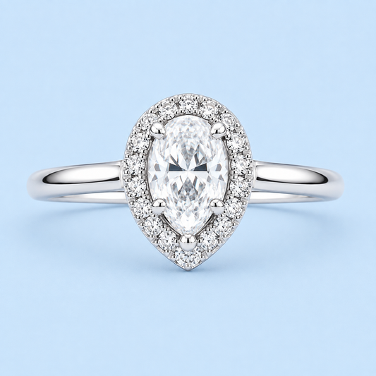 Silver 925 Marquise-Shaped Ring