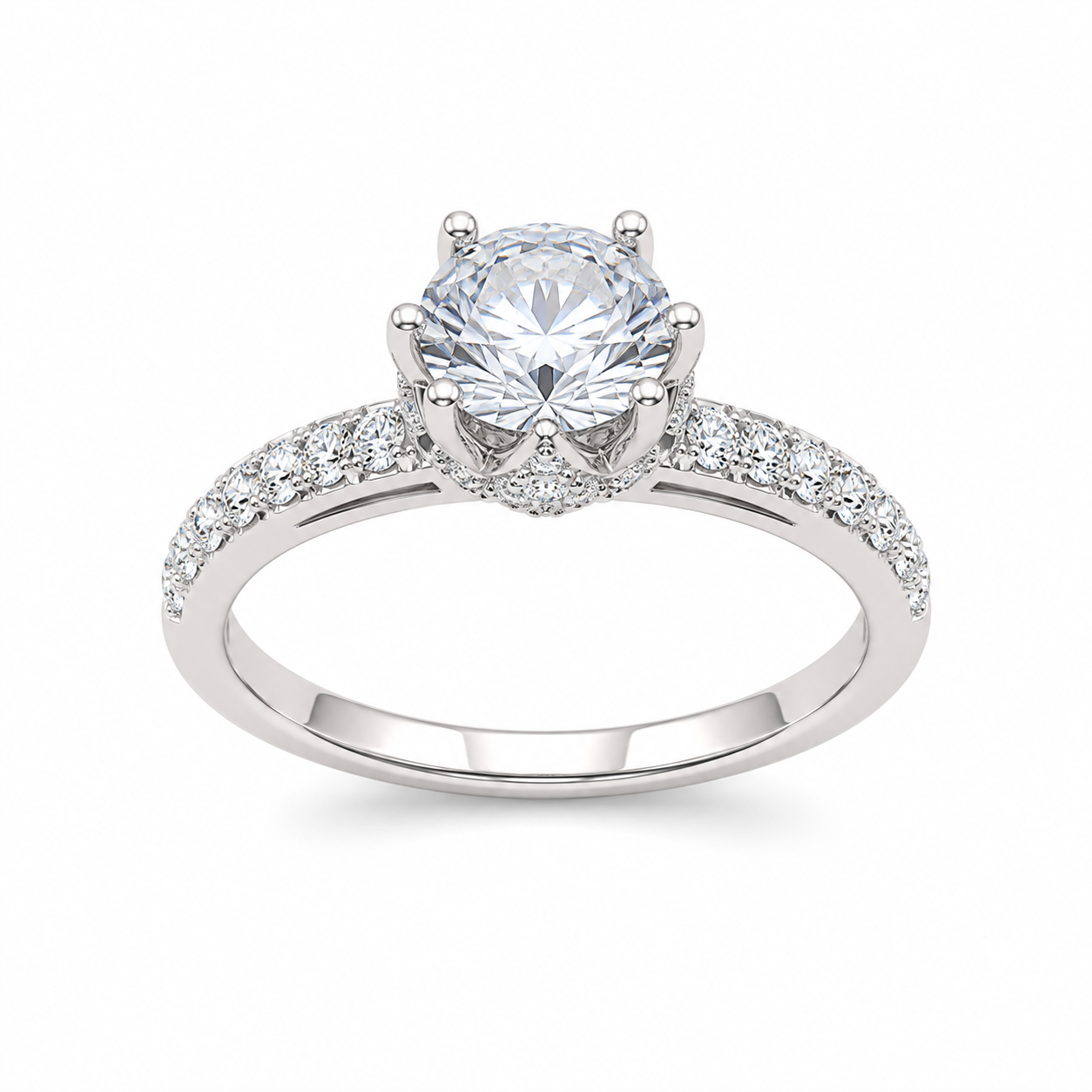 Silver 925 Solitaire Engagement Ring