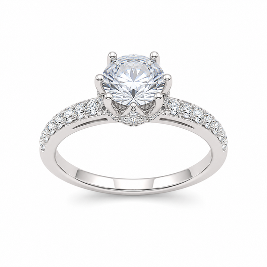 Silver 925 Solitaire Engagement Ring