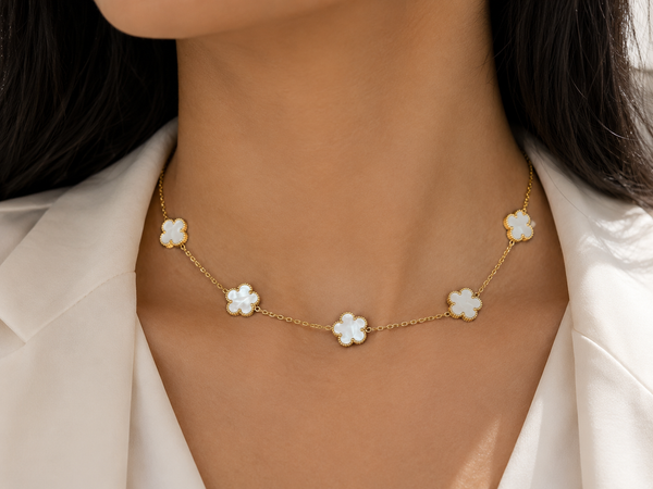 Flower Gold-Tone Necklace Charms