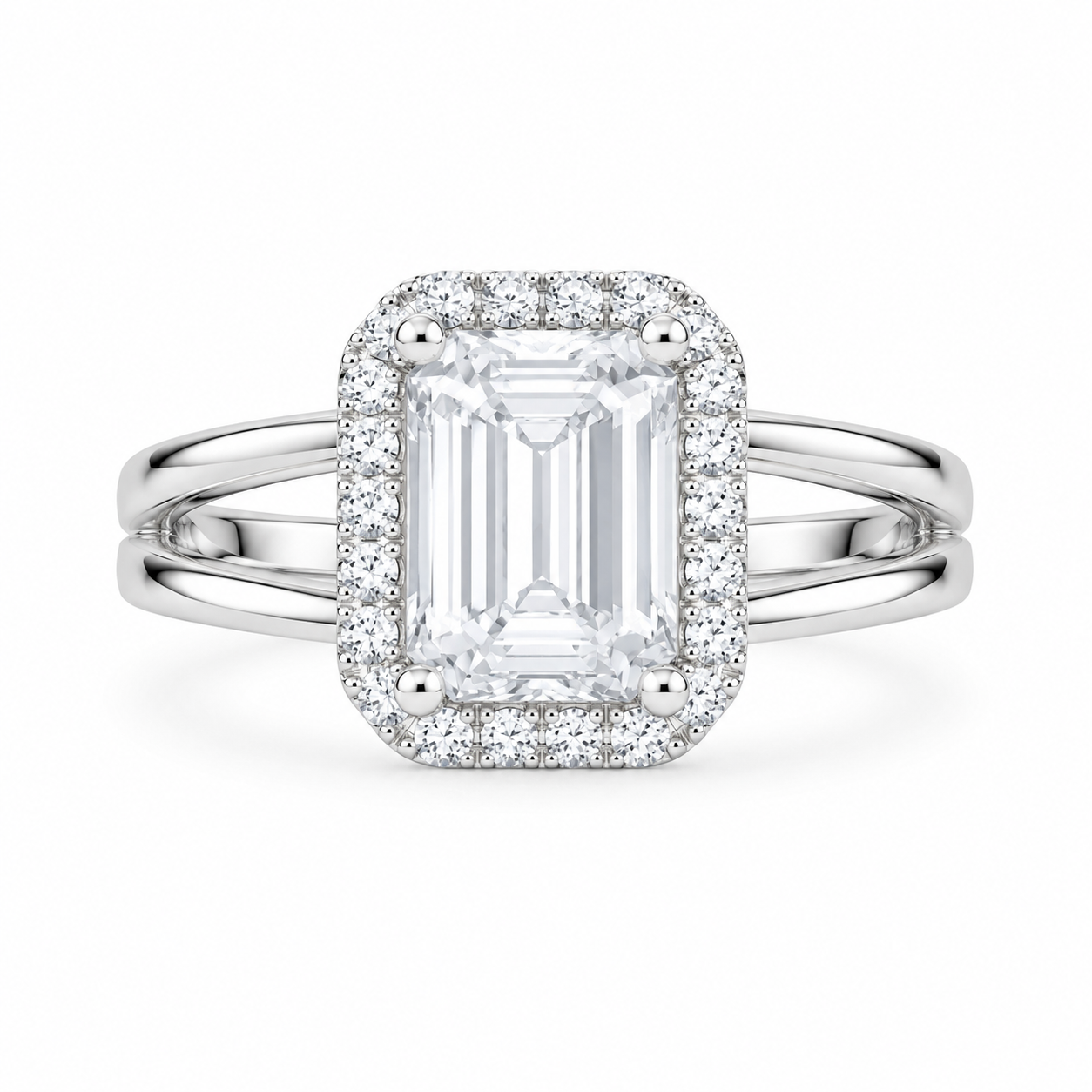 Silver 925 Halo Ring