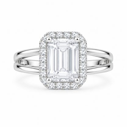 Silver 925 Halo Ring