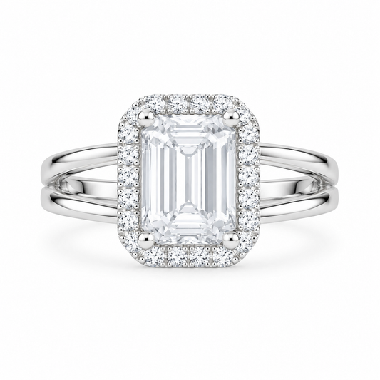 Silver 925 Halo Ring