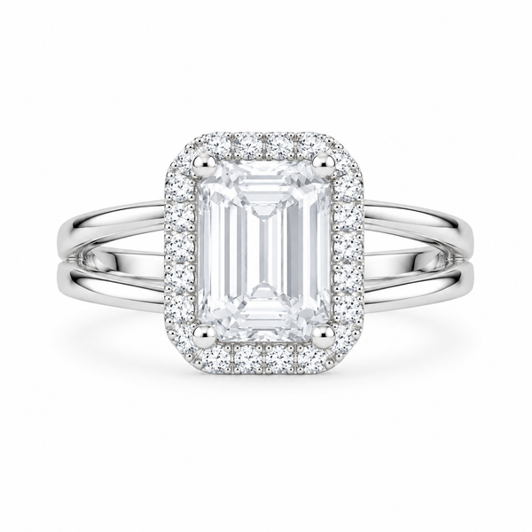 Silver 925 Halo Ring