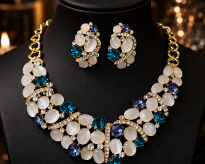 A Gold-Toned Party Wear Heavy Necklace