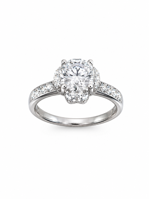 Silver 925 Diamond Engagement Ring