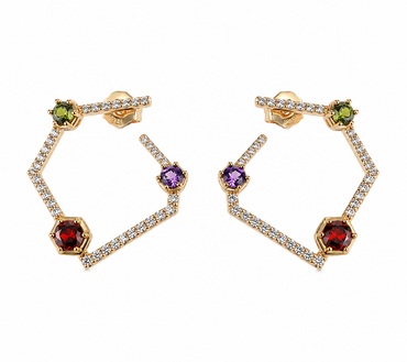 Geometric Hoop Earrings