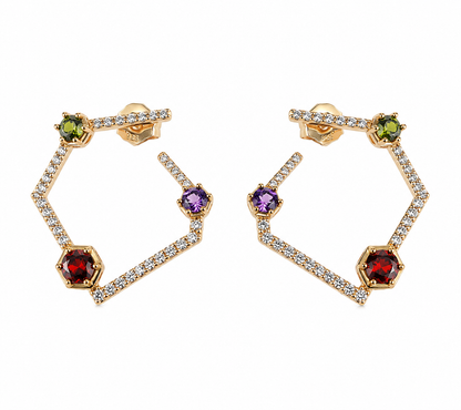Geometric Hoop Earrings