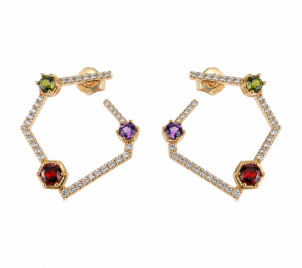 Geometric Hoop Earrings