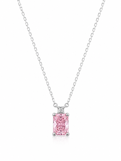 Silver 925 Rectangular Pendant Set