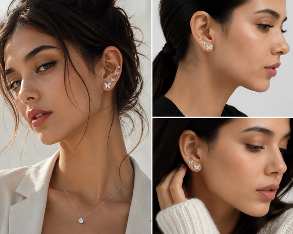 Silver 925 Earrings Studs