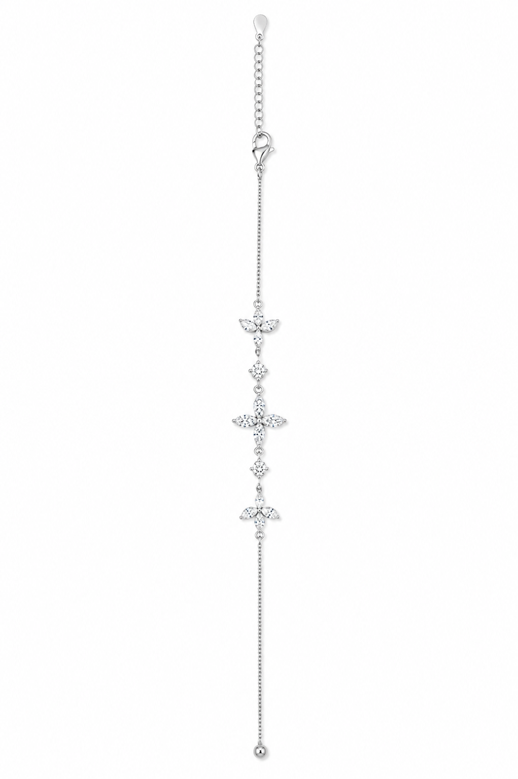 Silver 925 Floral Bracelet
