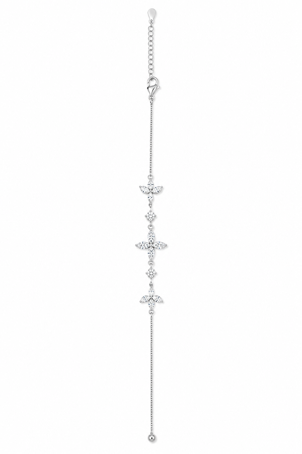 Silver 925 Floral Bracelet