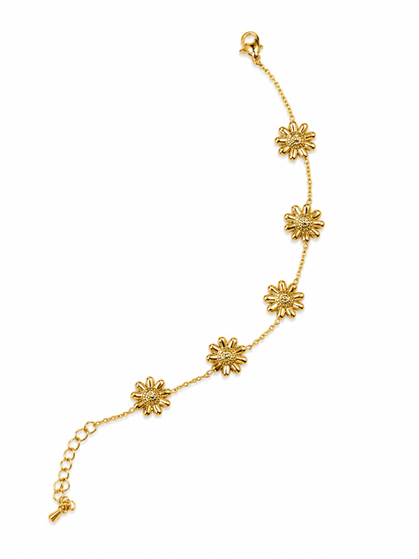 Small Flower Chain Bracelet