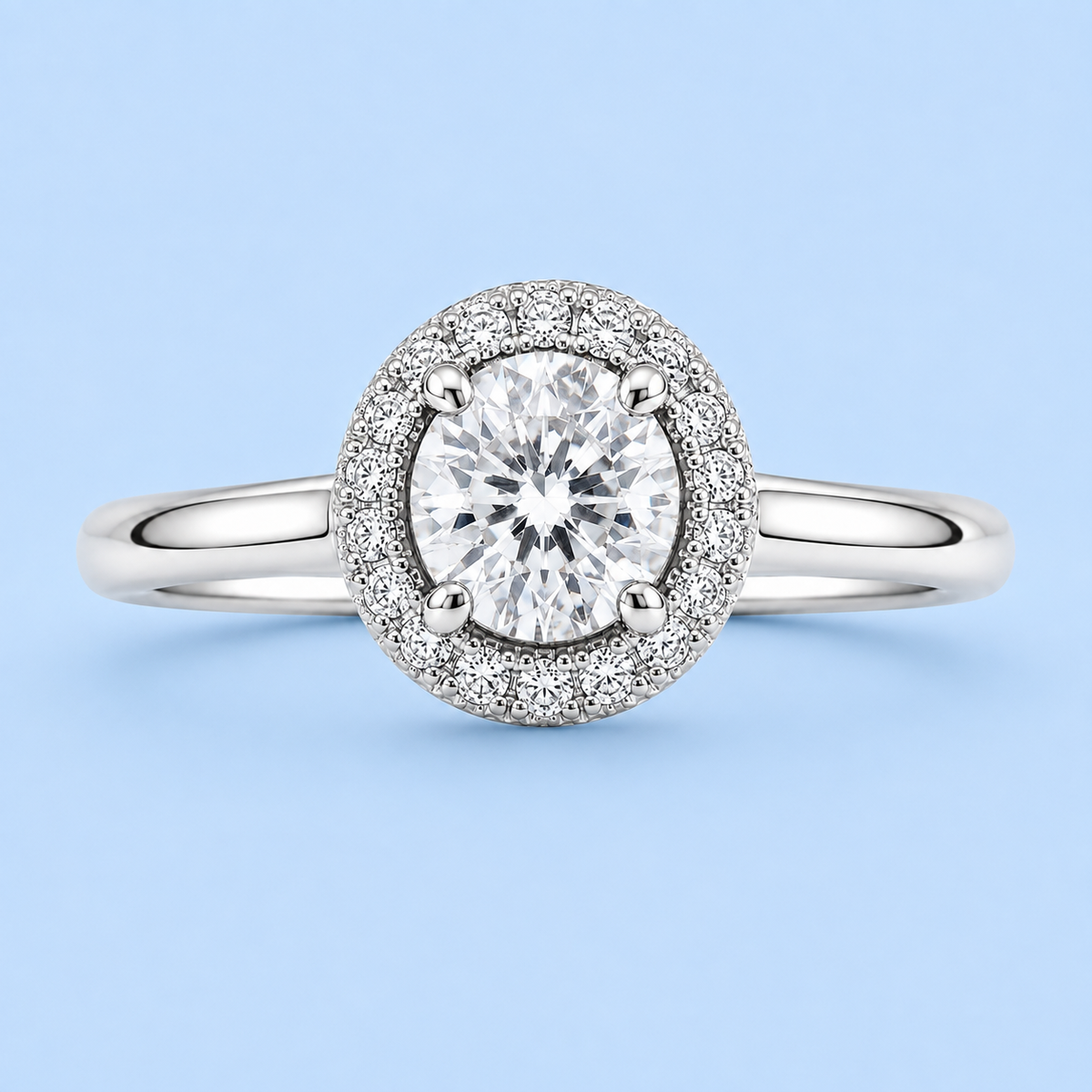 Silver 925 Round Brilliant Ring
