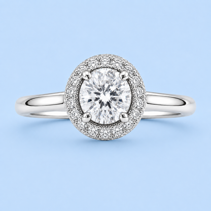Silver 925 Round Brilliant Ring