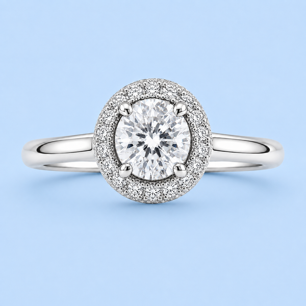 Silver 925 Round Brilliant Ring