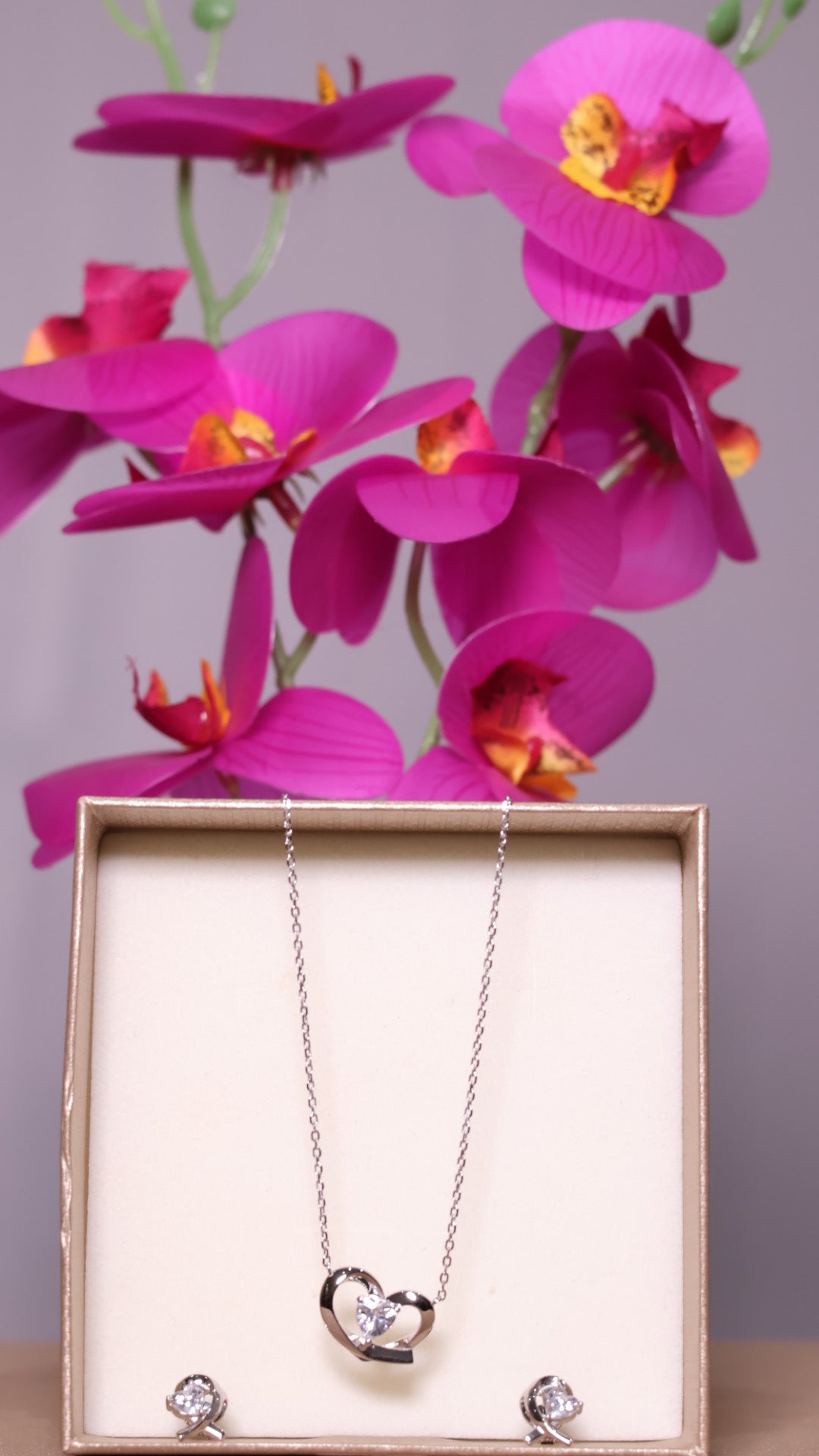 Silver 925 Heart Jewellery Set