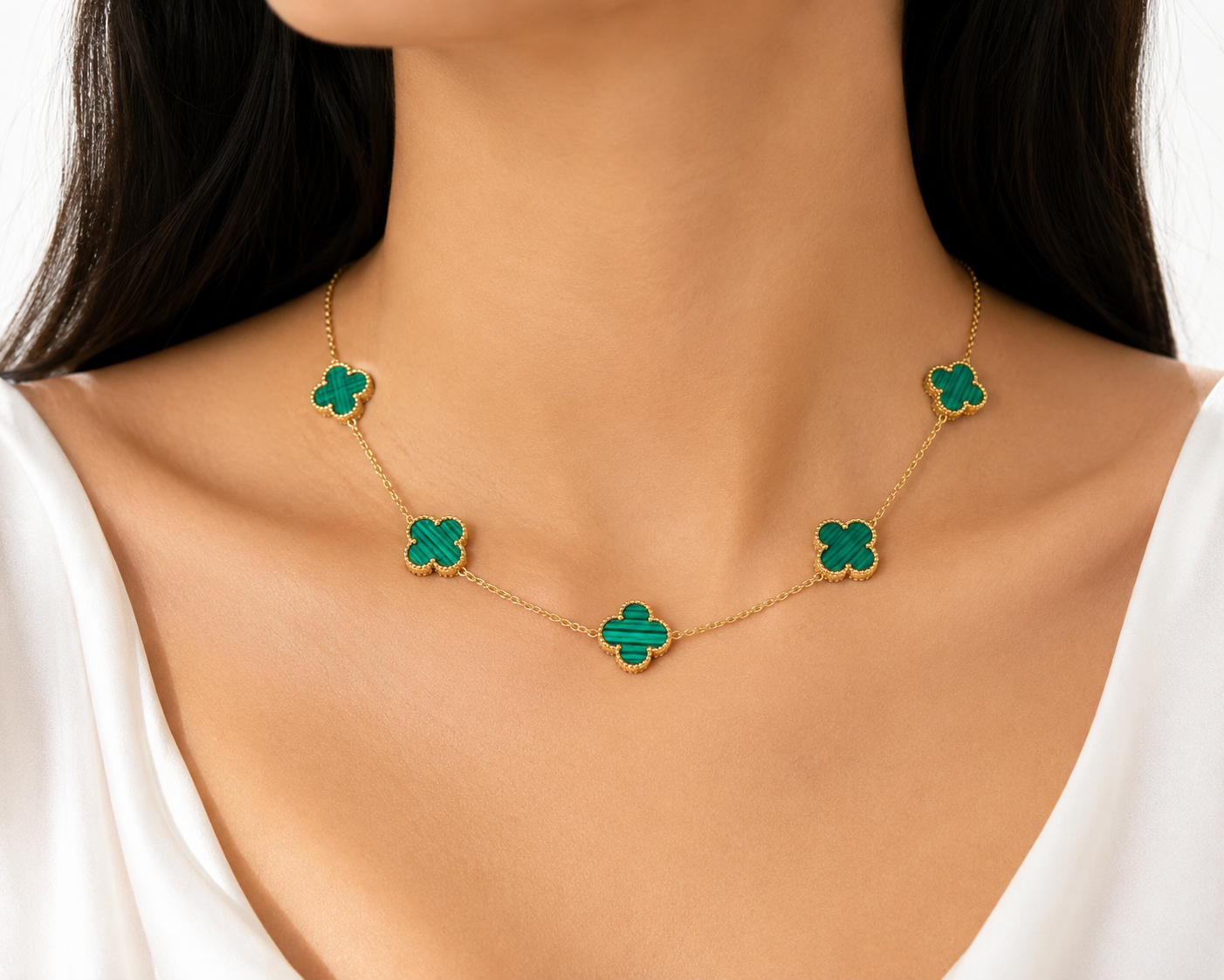 Flower Gold-Tone Necklace Charms