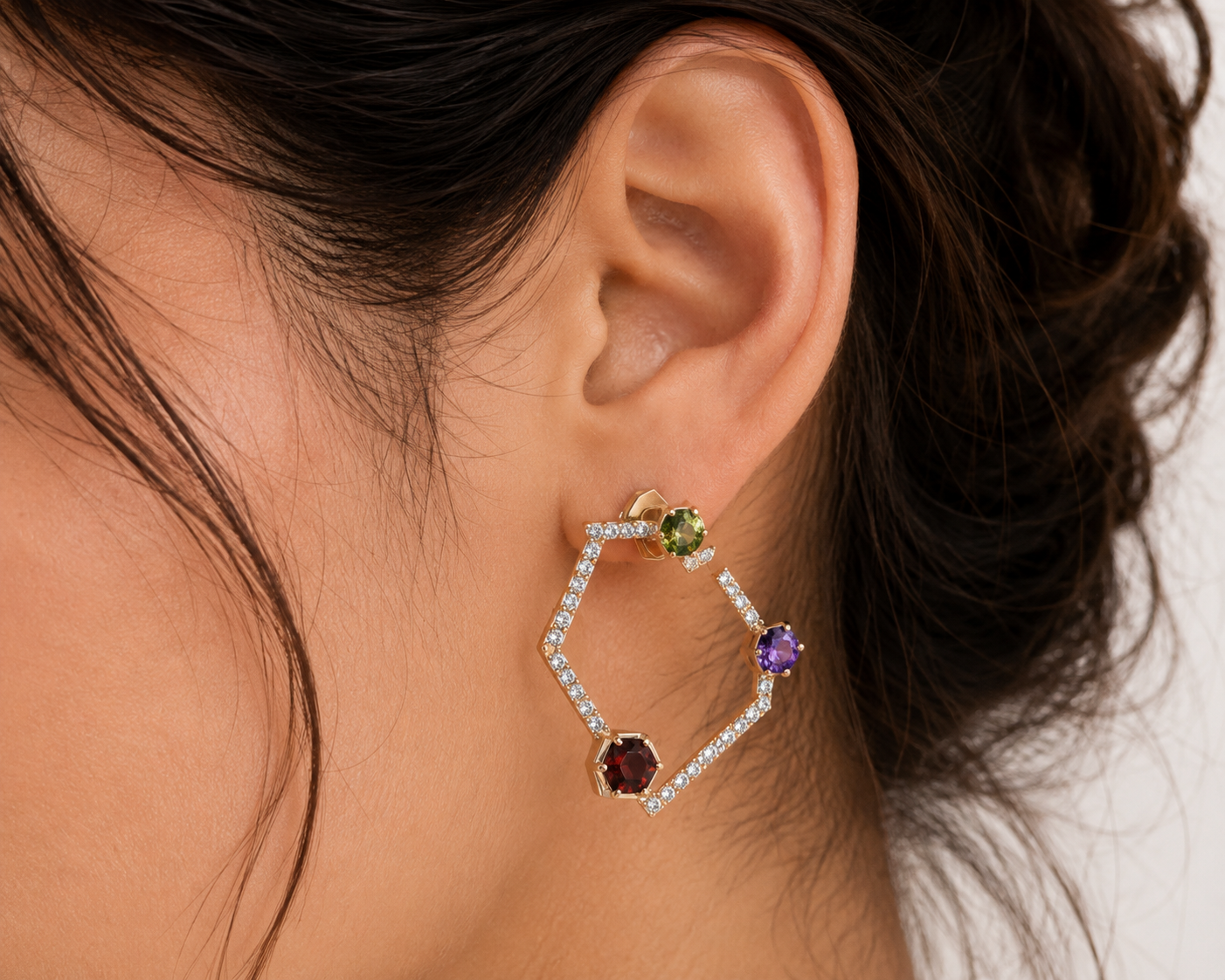 Geometric Hoop Earrings