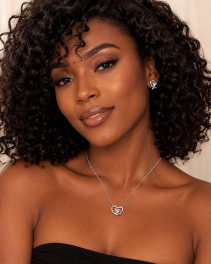 Silver 925 Heart Jewellery Set