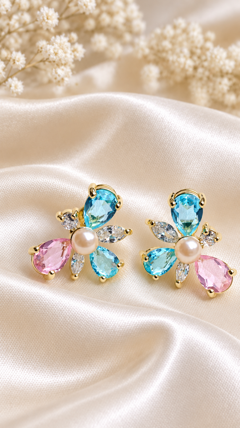 Small Flower-Shaped Earrings