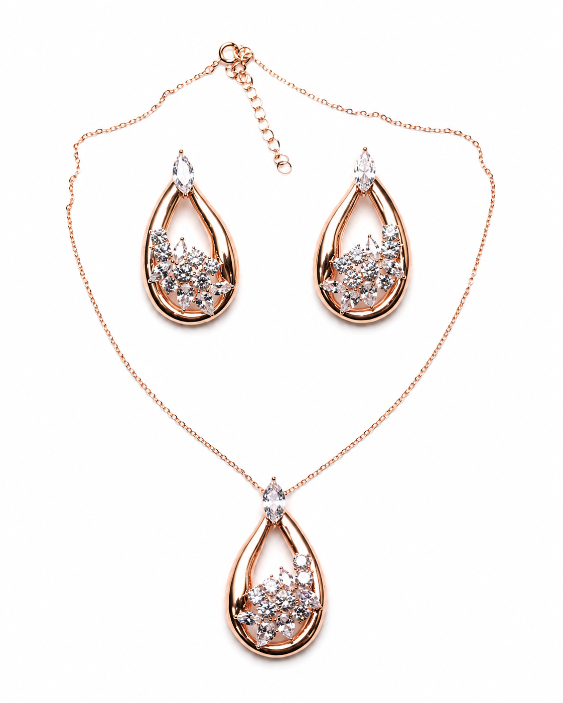 Silver 925 Heavy Pendant Set