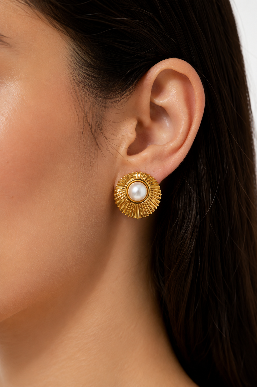 Golden Pearl Earrings