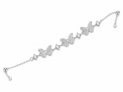 Silver 925 Bracelet With Small Butterfly Motifs