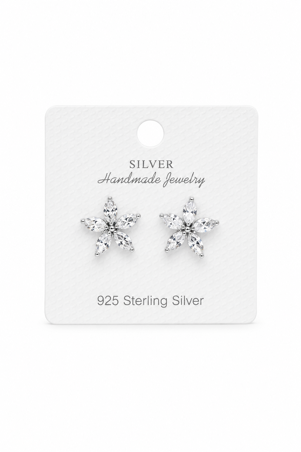 Silver 925 Snowflake Studs