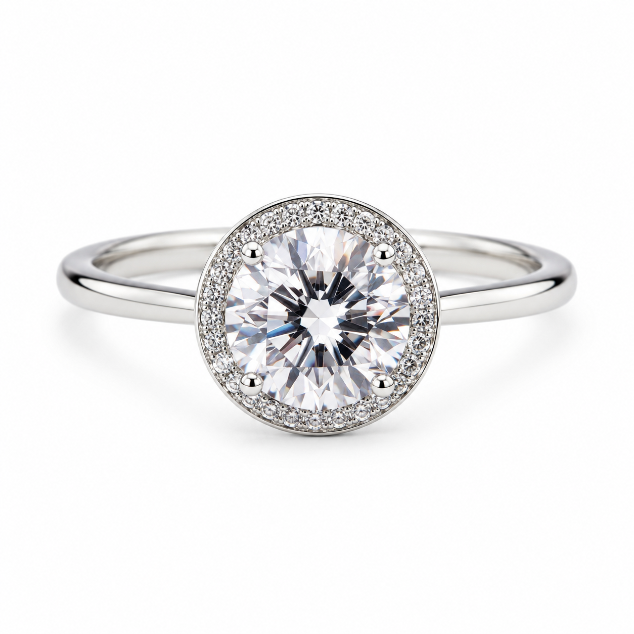 Sliver 925 Engagement Ring