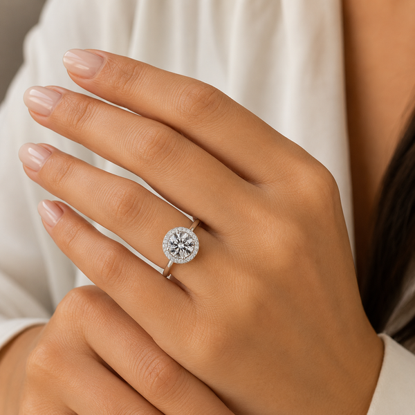 Sliver 925 Engagement Ring