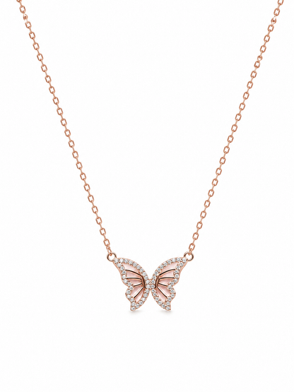 Silver 925 Butterfly Chain Necklace
