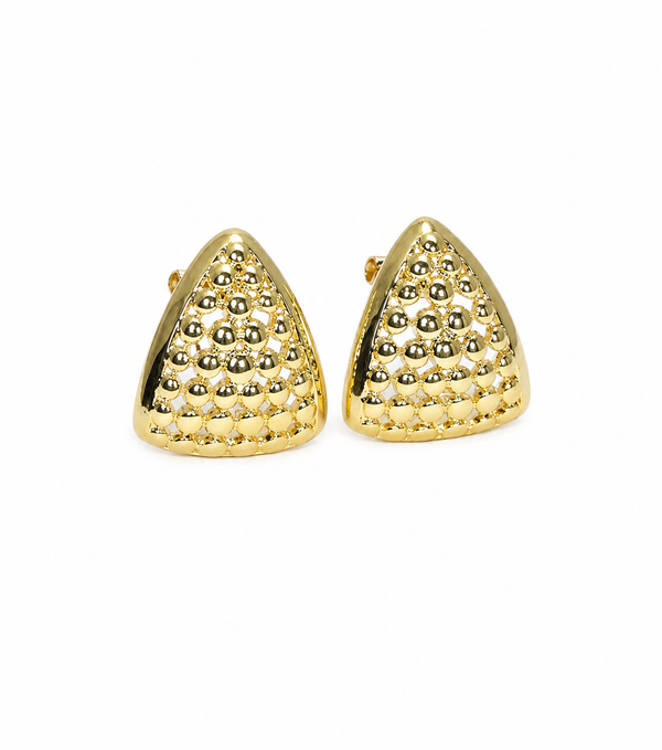 Gold Triangular Studs
